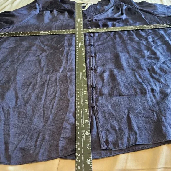 🆕 Rose & Olive Tunic Top Womens 3X Solid Blouse flowy plus size purple mauve - Picture 14 of 16